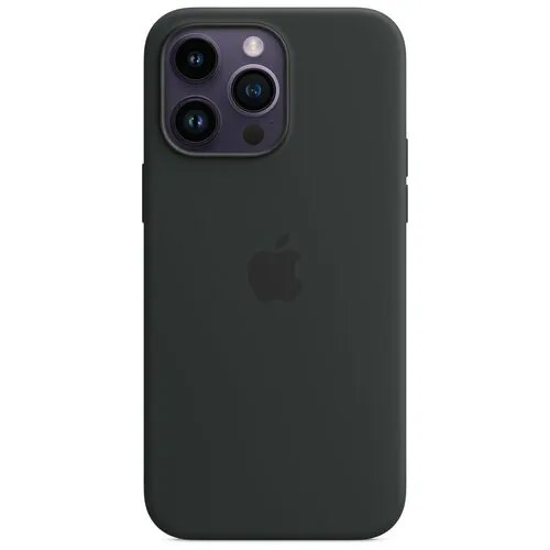 Чехол iPhone 14 Pro Max Silicone Case MagSafe Midnight / Тёмная ночь