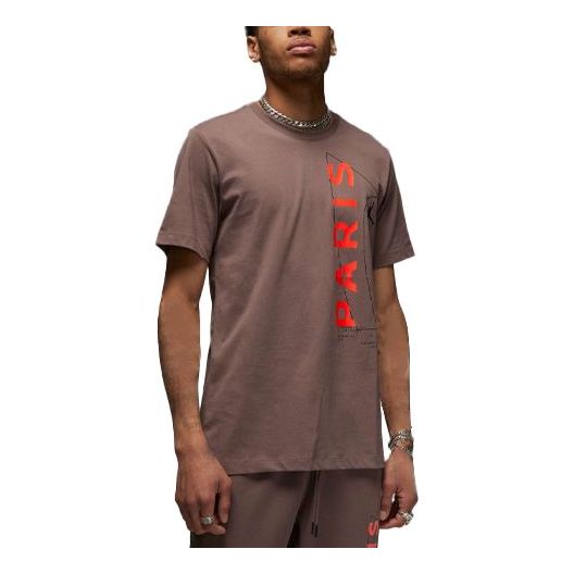 Футболка Air Jordan Statement Diamond T-Shirt 'Brown', коричневый