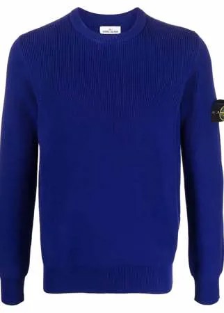 Stone Island толстовка с нашивкой-логотипом