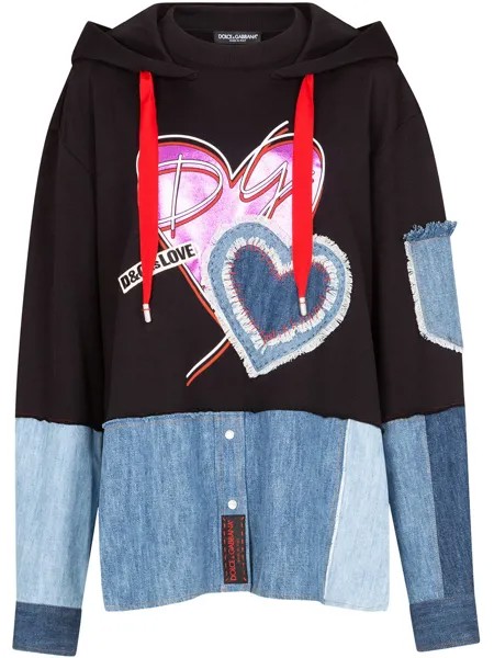 Dolce & Gabbana худи в технике пэчворк