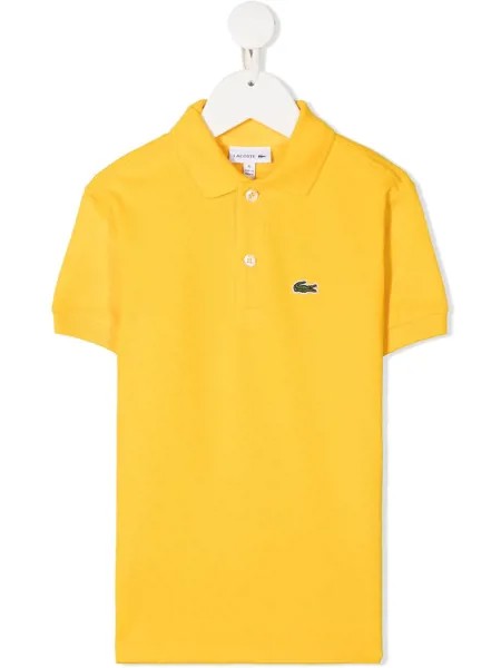 Lacoste Kids рубашка поло с вышитым логотипом