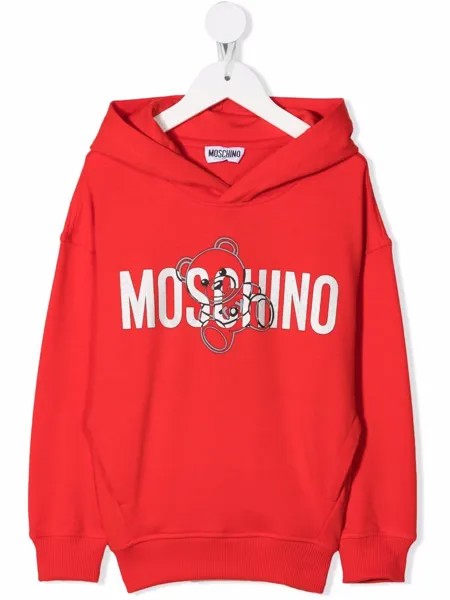 Moschino Kids худи с логотипом