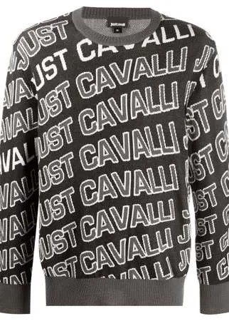 Just Cavalli джемпер с круглым вырезом и монограммой