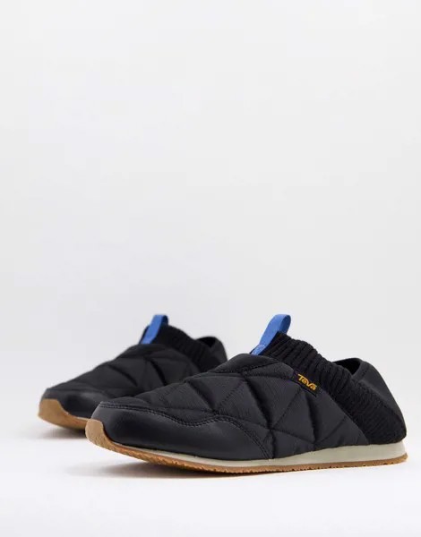 Черные слиперы TEVA Re-Ember Moc-Черный цвет