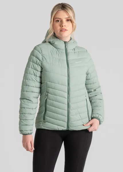 Craghoppers Зеленая куртка с капюшоном Compresslite, серый