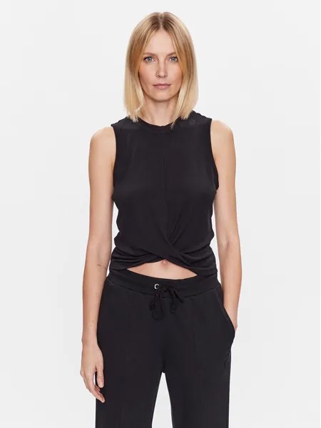 Топ классической посадки Dkny Sport, черный