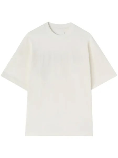 Jil Sander футболка с логотипом, белый