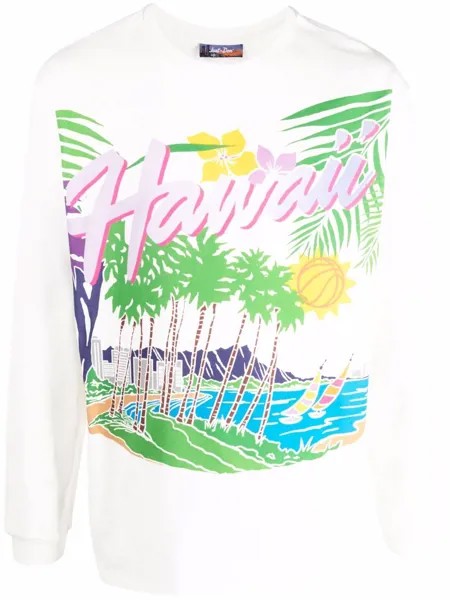 Just Don Hawaii-print long-sleeve T-shirt