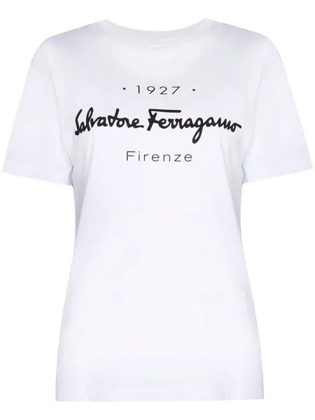 Salvatore Ferragamo logo-print cotton T-shirt