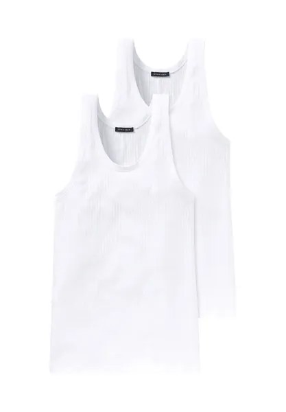 Комплект из 2 футболок/майки Cotton Essentials Authentic SCHIESSER, белый