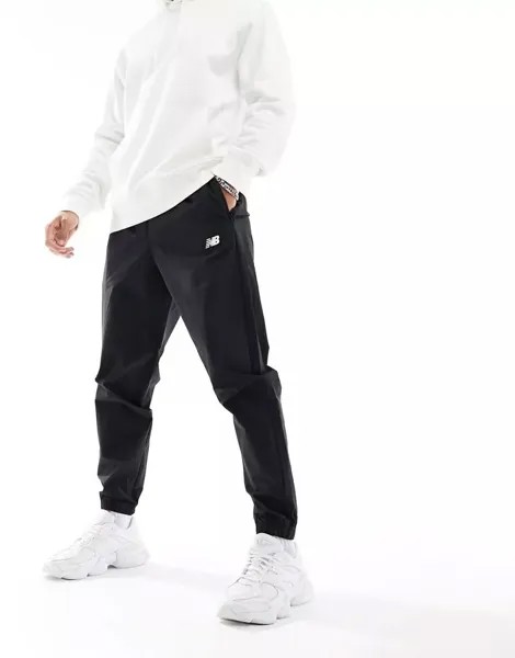 Черные джоггеры-стрейч New Balance Athletics