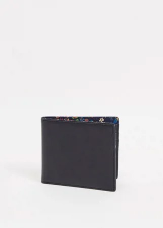 Кожаный складной бумажник с отделкой принтом в стиле 