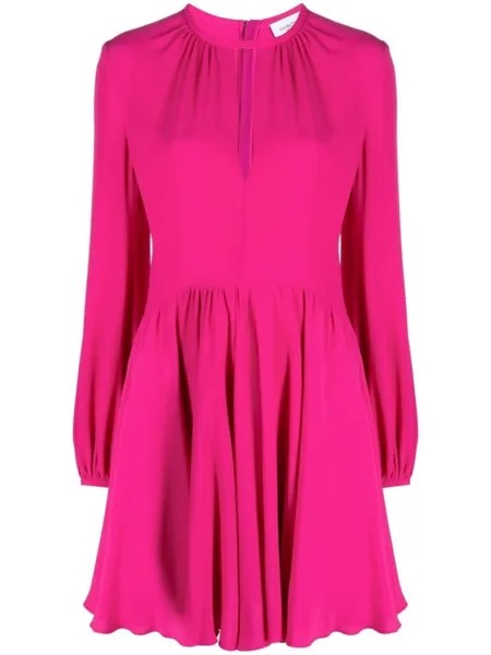 Giambattista Valli платье мини с длинными рукавами, розовый