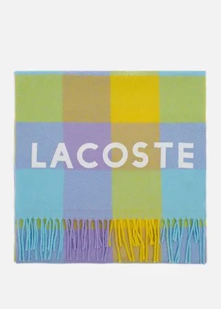 Шарф Lacoste Live Colored Check Wool, цвет комбинированный