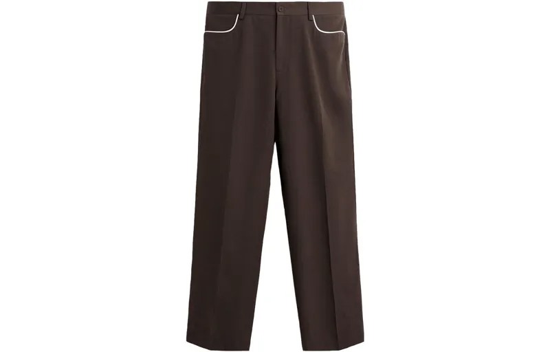 Костюмные брюки от Harry Lambert Cobrand, унисекс, коричневые Zara, коричневый