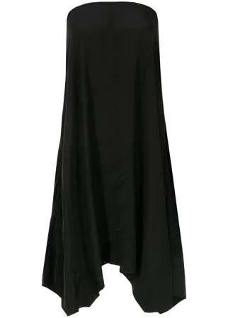 Stella McCartney шелковая юбка миди с асимметричным подолом