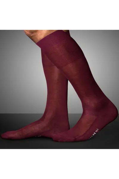 Носки №4 до колена Falke, бургундия