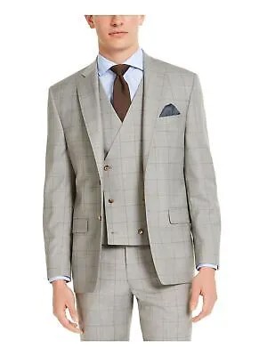 RALPH LAUREN Мужской серый эластичный костюм в клетку, отдельный пиджак 48L