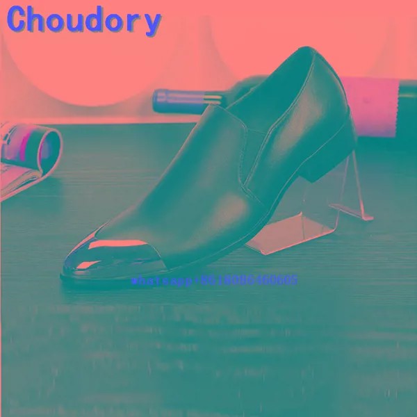 Классические красные свадебные туфли Choudory из натуральной кожи с железным носком, золотые классические туфли, мужские лоферы, деловые туфли-...