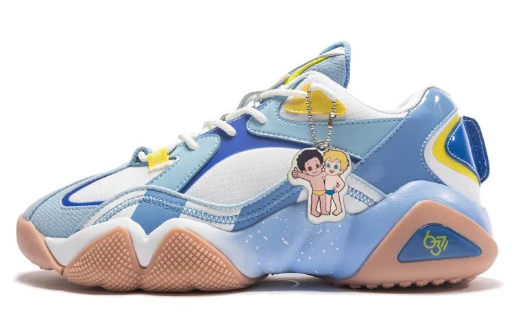 Баскетбольные кроссовки State Pole 6371 Vintage Men Low-Top Blue Peak