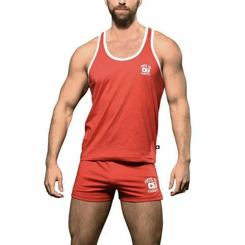 Майка Andrew Christian Phys. Ed. Varsity Tank - Re, размер M, красный