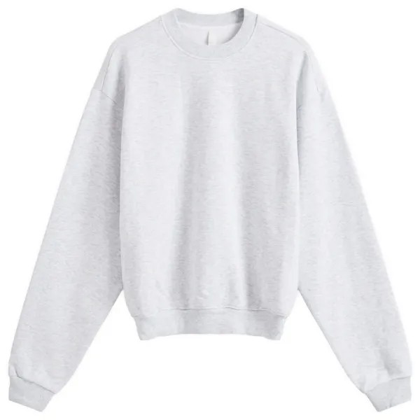 Толстовка Skims Cotton Fleece Classic Crew Sweat, цвет Light Heather Grey