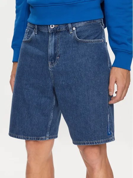 Джинсовые шорты свободного кроя Karl Lagerfeld, синий