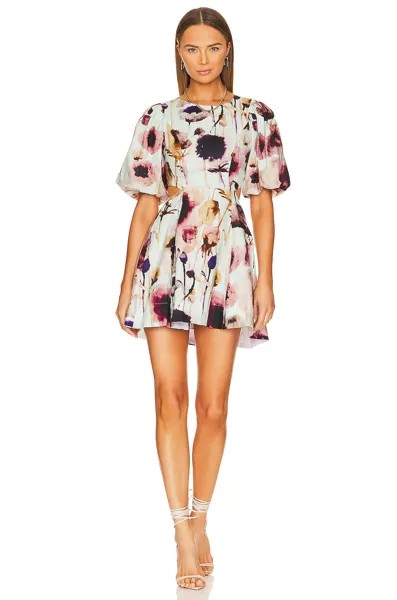 Платье мини Karina Grimaldi Fleur Print, цвет Mint Monet