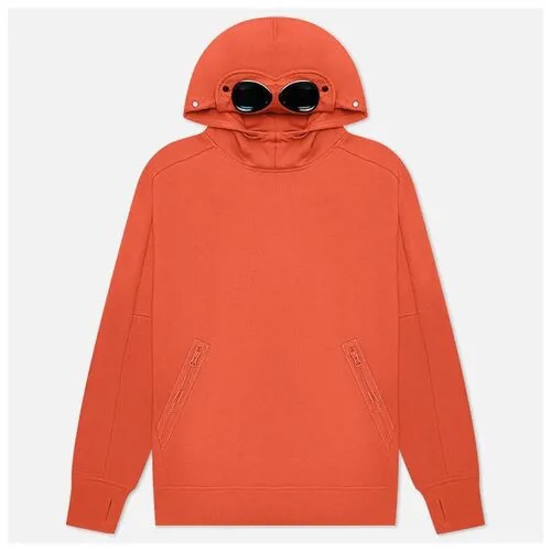 Мужская толстовка C.P. Company Goggle Hoodie Diagonal Raised Fleece оранжевый, Размер S