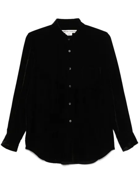 Бархатная рубашка Comme Des Garçons, черный