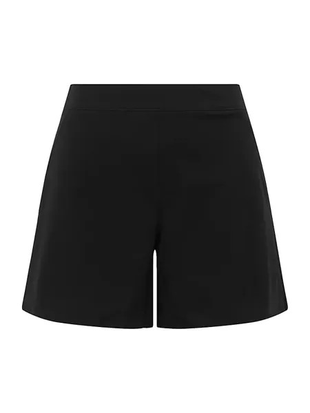Полированные шорты из эластичного хлопка Spanx, черный