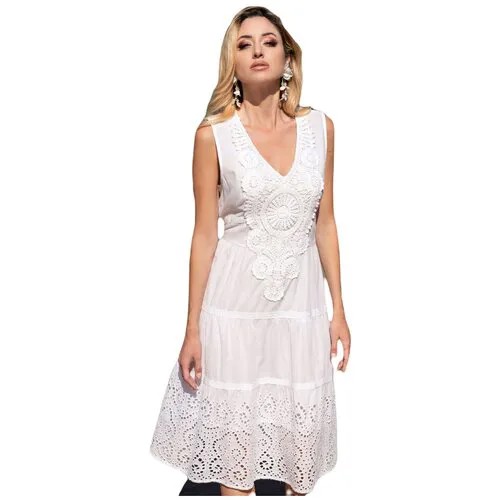 Платье Fresh Cotton, размер 46, белый
