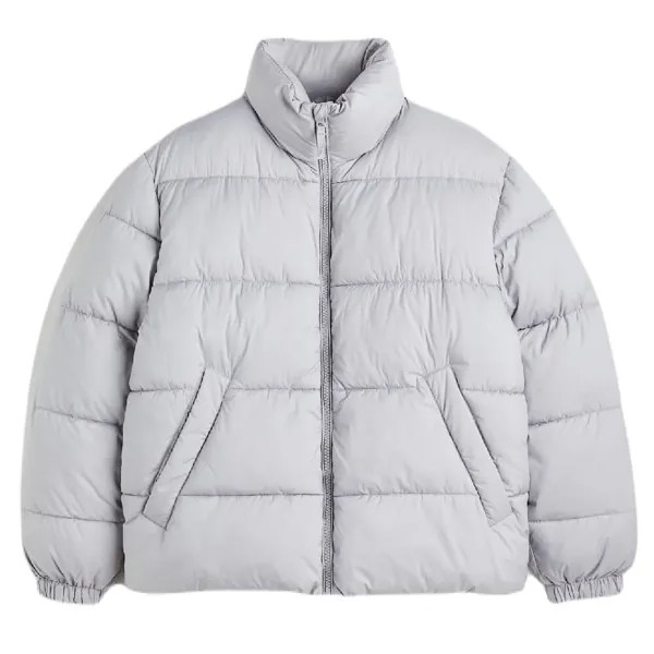 Куртка H&M Water-repellent Puffer, светло-серый