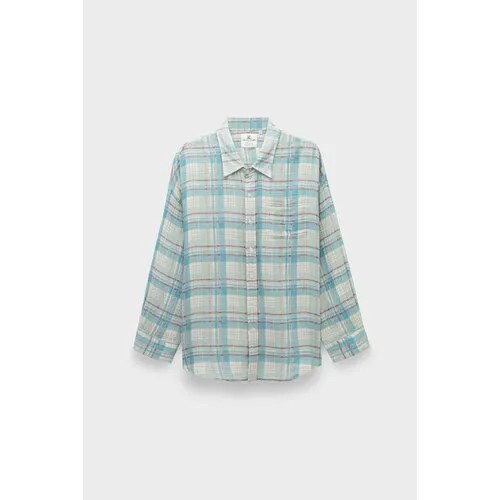Рубашка DENIMIST button front shirt, размер 44, голубой