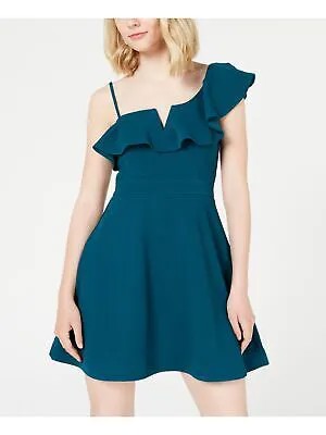 TEEZE ME Женское коктейльное платье с бирюзовыми рукавами Mini Fit + Flare для подростков 13\14