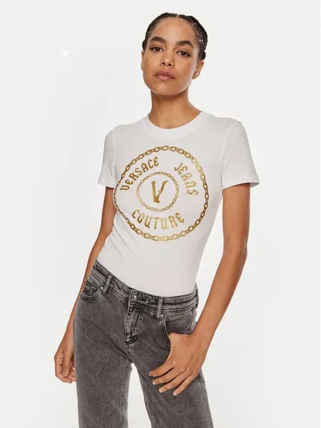 Футболка узкого кроя Versace Jeans Couture, белый