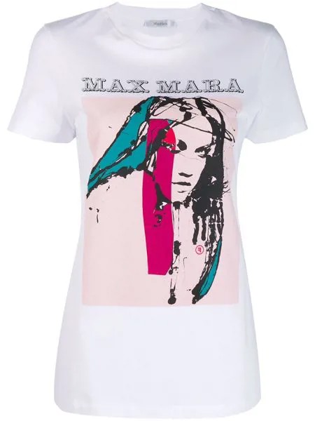 Max Mara футболка с графичным принтом