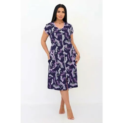 Халат  Lika Dress, размер 48, фиолетовый