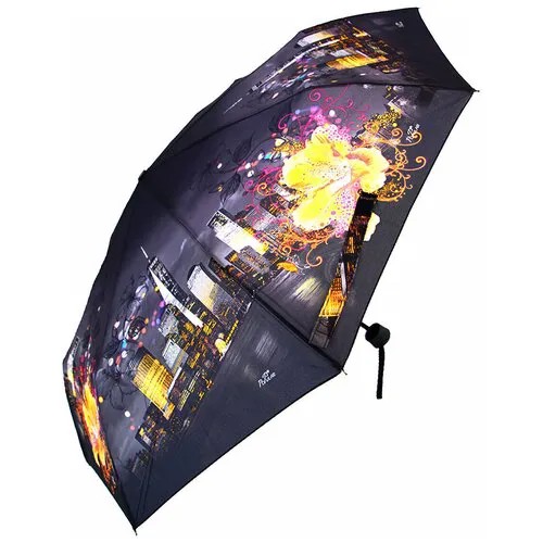 Зонт-шляпка Rainbrella, механика, 5 сложений, купол 94 см., система «антиветер», чехол в комплекте, для женщин, голубой, синий