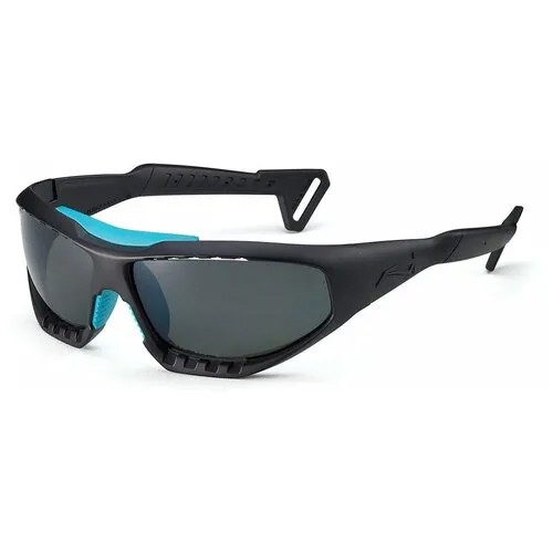 Солнцезащитные очки LiP Sunglasses LiP Surge / Matt Black / Aquamarine / PC Polarized / Levanté Series Chroma Smoke, черный
