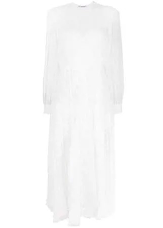Ermanno Scervino платье миди асимметричного кроя с кружевом