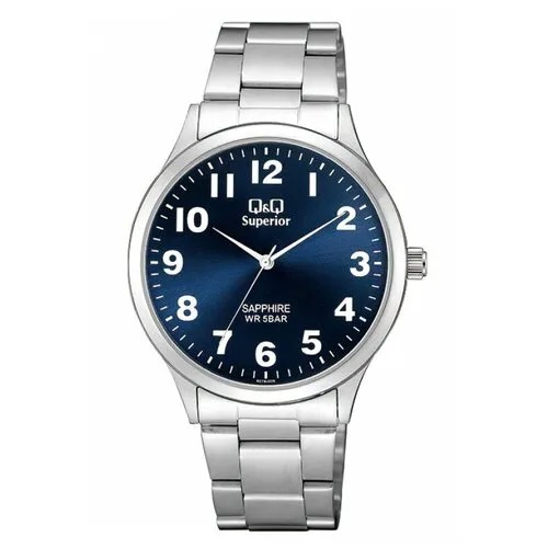 Наручные часы Q&Q S278-205, серебряный, синий