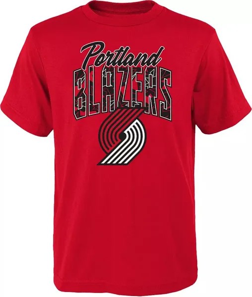 Красная футболка Outerstuff Youth Portland Trail Blazers Tri-Ball