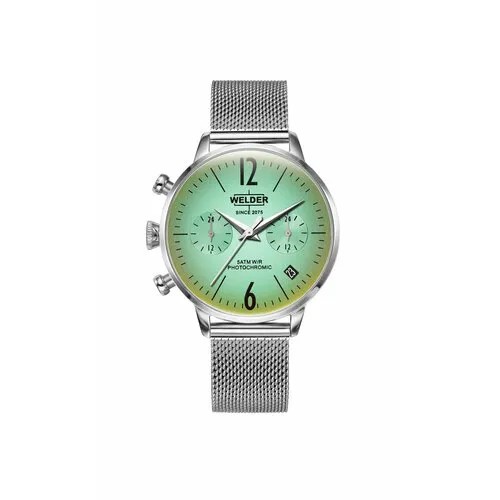 Наручные часы Welder Часы наручные женские WELDER WWRC713, Кварцевые, 36 мм, серебряный