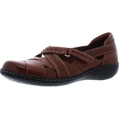 Женские туфли на плоской подошве Clarks Ashland Spin Q Tan Leather Flats 11 Narrow (AA,N) BHFO 4700