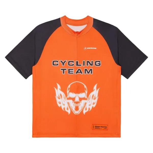 Футболка Heron Preston Flaming Skull T-Shirt, разноцветный
