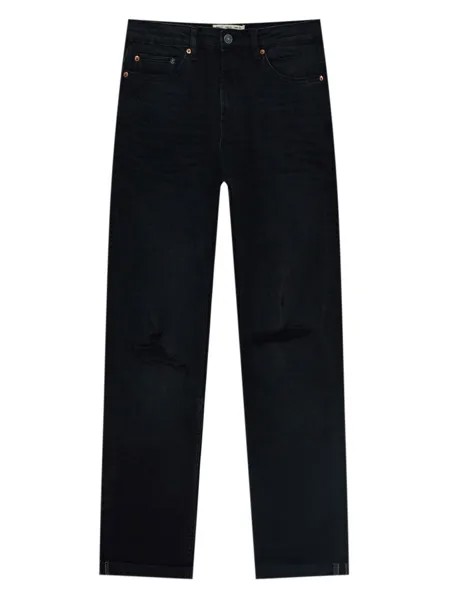 Джинсы узкого кроя Pull&Bear, черный