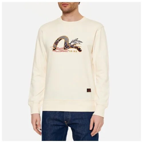 Мужская толстовка Evisu Heritage Applique Seagull бежевый , Размер XL