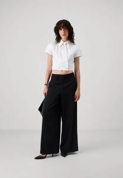 Рубашка-блузка ARCHIVE CROPPED SHIRT KARL LAGERFELD, белый