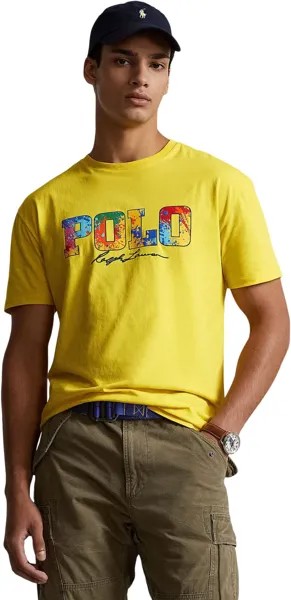 Футболка Polo Ralph Lauren Classic Fit Logo Jersey T-Shirt, цвет Lemon Crush